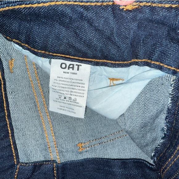 New OAT New York High Rise Wide Leg Dark Wash Jeans size 6/28 - Picture 4 of 9